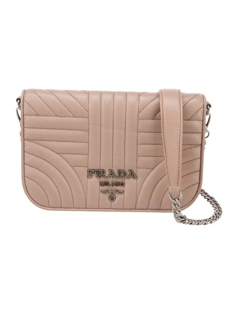 Prada Nappa Impunture Diagramme Flap Crossbody Bag